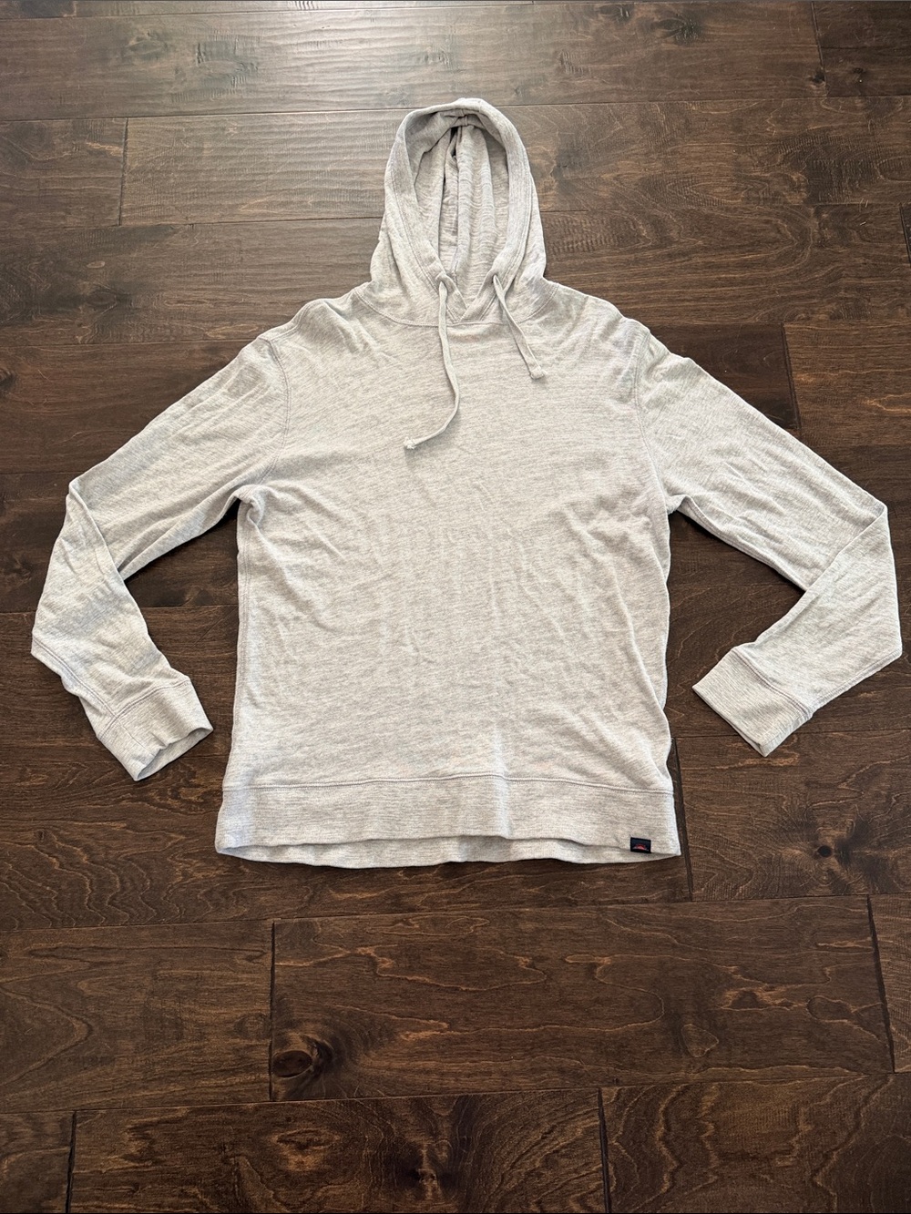 Faherty Light Gray Men's Hooded Pullover